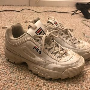 White Fila sneakers